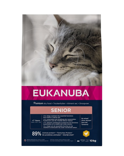 EUKANUBA Cat Senior All Breeds Top Condition Chicken & Liver 10 kg