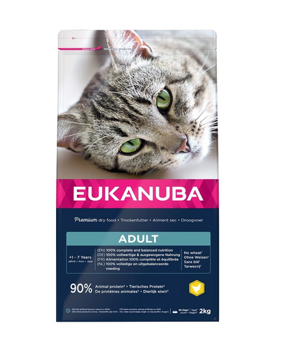 EUKANUBA Cat Adult All Breeds Top Condition Chicken & Liver Hrana uscata pentru pisici adulte, cu pui si ficat  2 kg