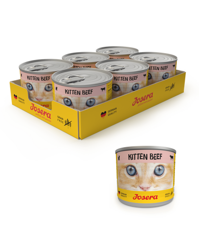JOSERA Kitten hrana cu vita pentru pisoi 200g 6+1 GRATIS