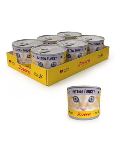 JOSERA Kitten conserva hrana umeda pisoi 200g 6+1 GRATIS curcan