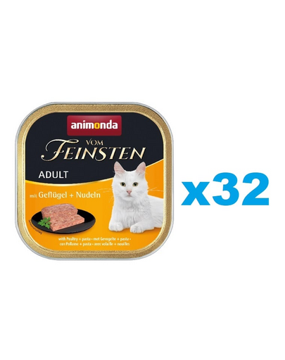 ANIMONDA Vom Feinsten Adult pasare si paste 32x100 g conserve pisici