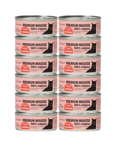 COMFY APPETIT PREMIUM Mousse pachet conserve hrana pisici 12x85 g cu vita