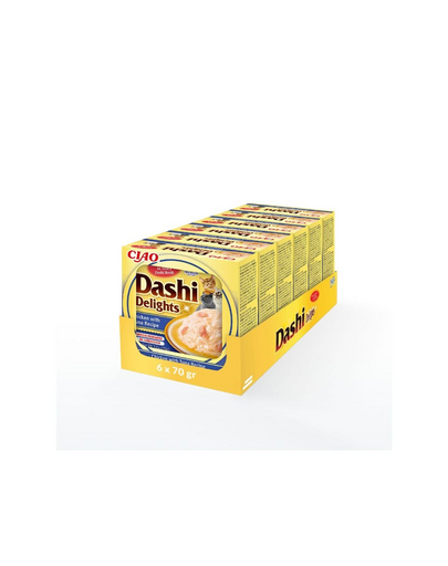 INABA Cat Dashi Delights pui si ton pentru pisici 6x70 g