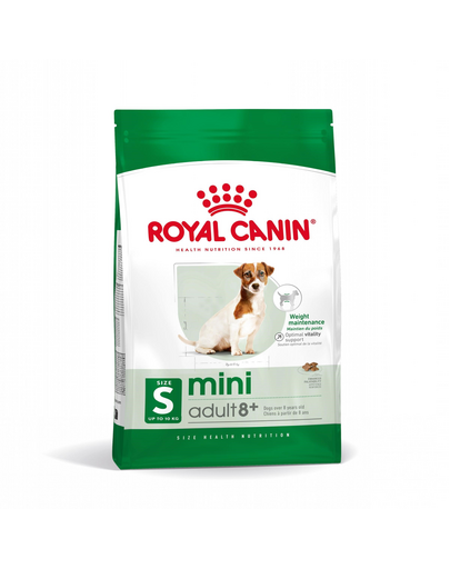 ROYAL CANIN Mini adult 8+ Hrana uscata pentru caini adulti de talie mica peste 8 ani, 800g x 15