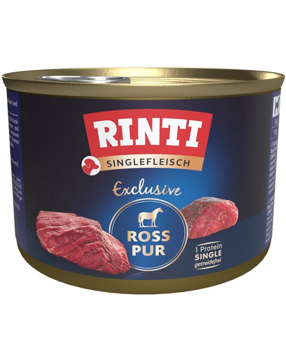 RINTI Singlefleisch Exclusive Horse Pure conserva monoproteica pentru caini 185 g carne de cal