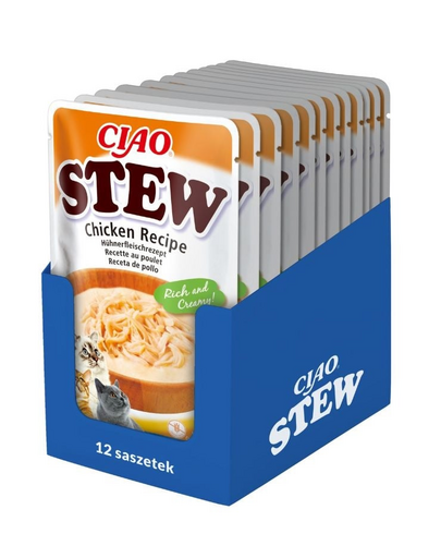 INABA CIAO Stew hrana complementara pisici 12x40g cu pui