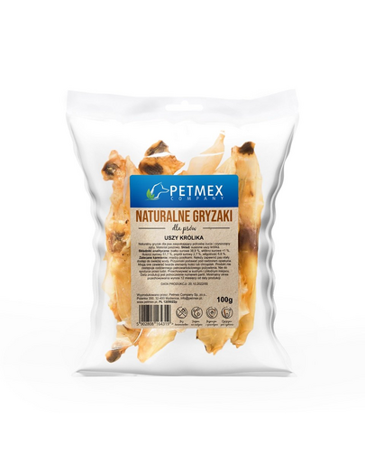 PETMEX urechi de porc 4x100g snack de ros natural