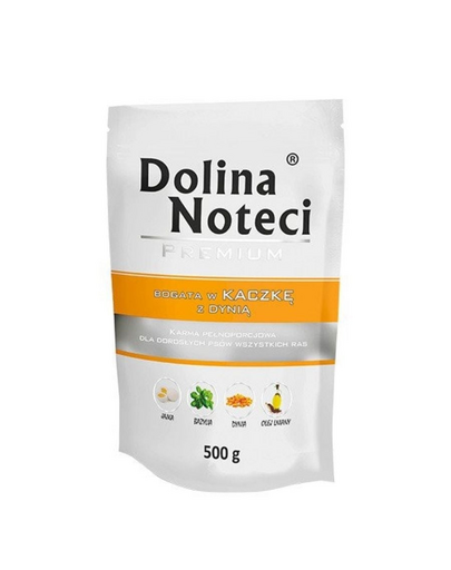 DOLINA NOTECI Premium Bogata in rata si dovleac pentru caini 10 x 500 g