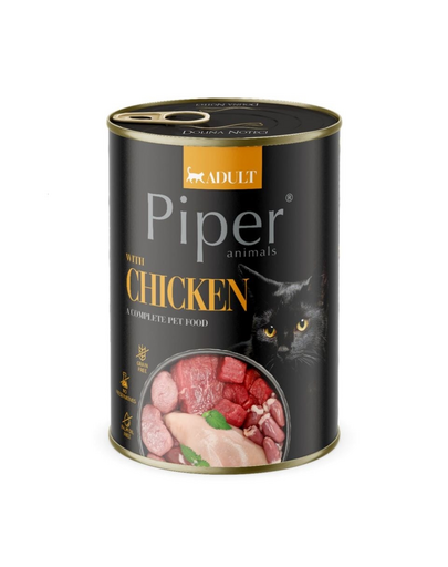 DOLINA NOTECI PIPER Mancare umeda de pui pentru pisici 400g