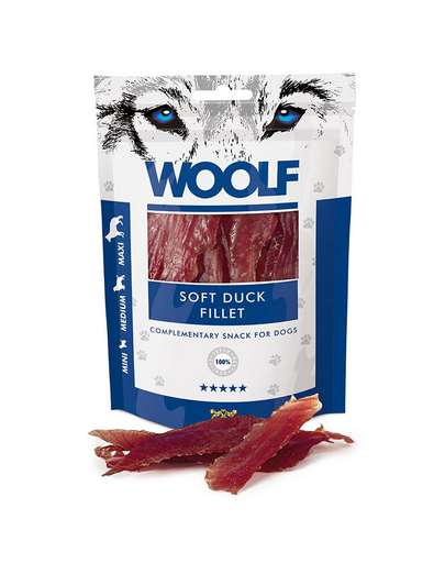 WOOLF Soft Fillet Of Duck 100g file de rata pentru caini