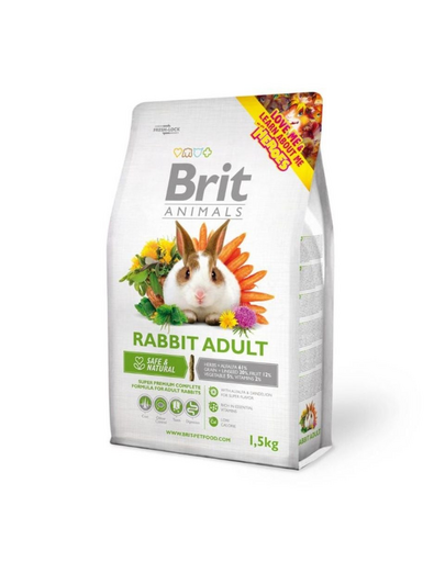 BRIT ANIMALS Rabbit Adult Complete 1,5 kg hrana iepuri adulti