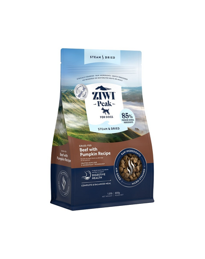 ZIWIPEAK Dog Steam & Dried hrana caini, cu vita 800 g