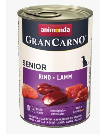 ANIMONDA Grancarno Senior Hrana umeda cu miel si vitel pentru caini senior 800 g