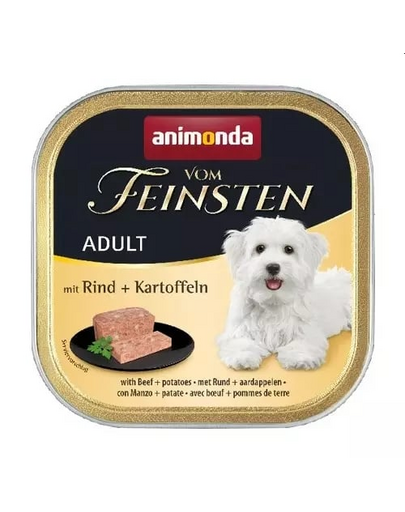 ANIMONDA Vom Feinsten Menue Hrana umeda cu vita si cartofi pentru caini adulti 150 gr