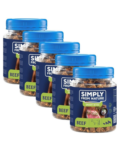 SIMPLY FROM NATURE Smart Bites 5x130 g biscuiti cu vita pentru caini