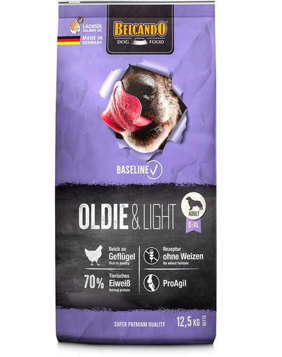 BELCANDO Baseline Oldie & Light Sac Hrana uscata pentru caini in varsta 12,5 kg