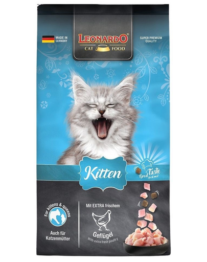 LEONARDO Kitten hrana pentru pisoi 7,5 kg + hrana 300g GRATIS