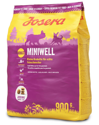 JOSERA Dog Miniwell hrana uscata caini adulti talie mica 900g