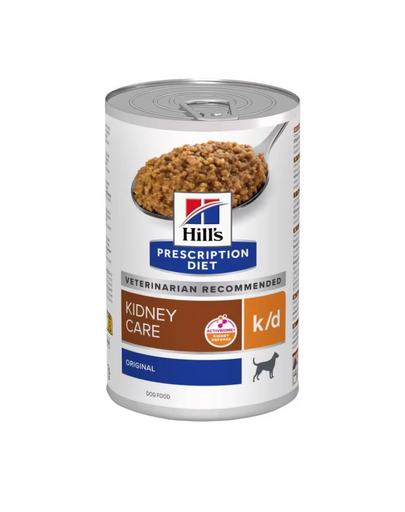 HILL\'S Prescription Diet Canine k/d Kidney Care 350g hrana umeda caini destinata sustinerii functiei renale