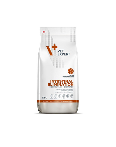 VET EXPERT Veterinary Diet Dog Intestinal Elimination 12 kg hrana veterinara uscata pentru caini