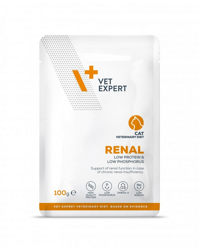 VET EXPERT Veterinary Diet Cat Renal plic 100g hrana umeda veterinara pentru pisici