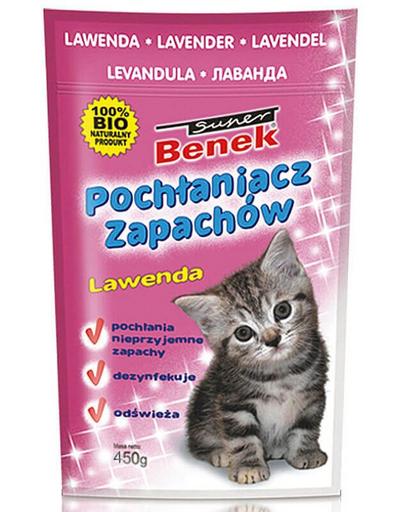 Benek Dezinfectant / absorbant mirosuri lavandă 450 g