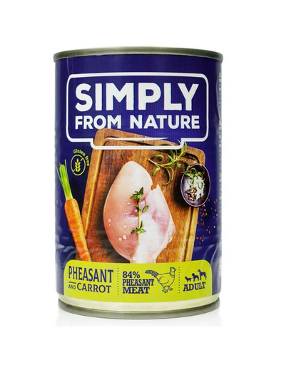 SIMPLY FROM NATURE conserve hrana umeda pentru caini 6 x 400 g + recompensa GRATIS