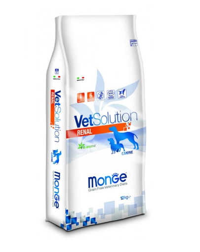 MONGE Vet Solution Dog Renal hrana dietetica pentru caini pentru sustinerea functiei renale 12 kg