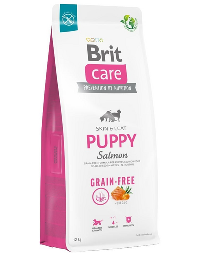 BRIT Care Grain-free Puppy Mancare uscata catei, fara cereale, cu somon 12 kg