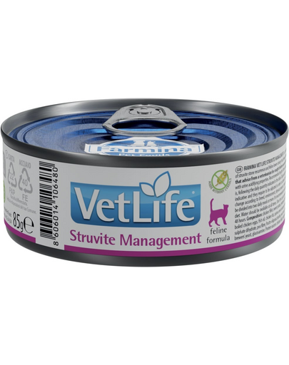 FARMINA Vet Life Natural Diet Cat Struvite Management 85 g dieta pisica