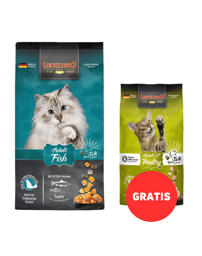 LEONARDO Adult Ocean Fish & Rice mancare pisici cu peste si orez 7,5 kg + hrana 300g GRATIS