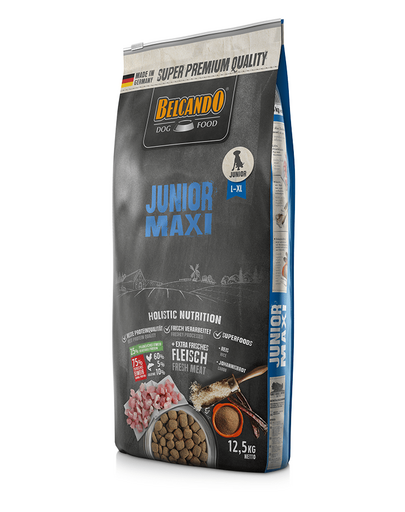 BELCANDO Junior Maxi hrana uscata pentru cainii cu varsta 4 luni+, talie L-XL, 12.5 kg