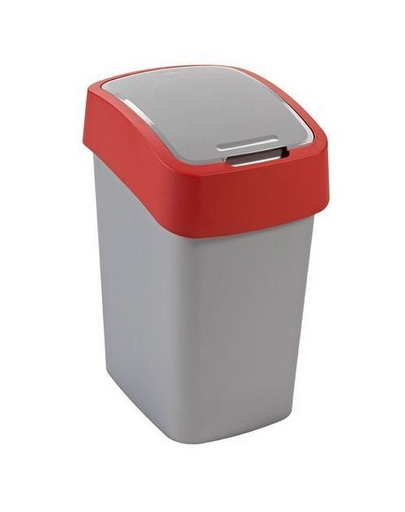 CURVER Cos de gunoi "FLIP BIN" 25 L argintiu/rosu