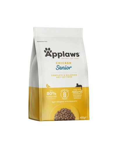 APPLAWS Senior Chicken 400 g mancare uscata cu pui pentru pisici senior