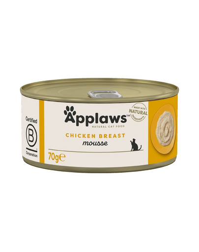 APPLAWS Cat Mousse Tin conserva pentru pisici, cu pui  70g