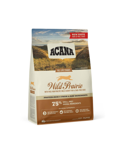 ACANA Wild Prairie Cat hrana uscata pentru pisici de toate varstele, cu pui curcan si peste 1,8 kg