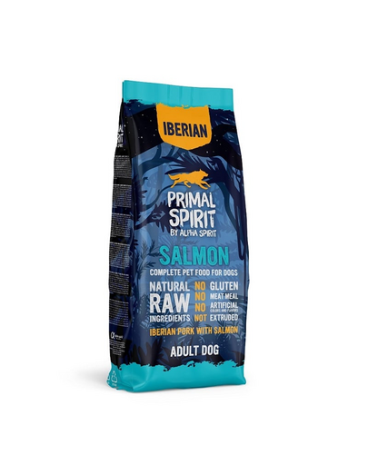 PRIMAL SPIRIT Iberian Adult Salmon 12kg cu somon pentru caini adulti