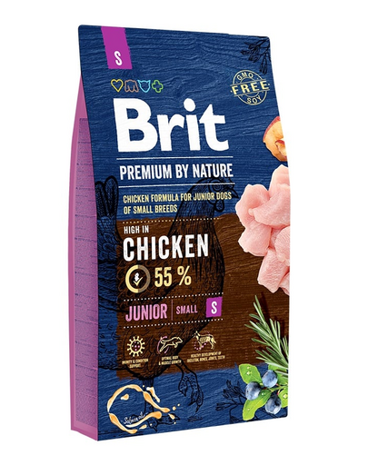 BRIT Premium By Nature Junior Small Hrana uscata pentru cainii junior si femele gestante 8 kg