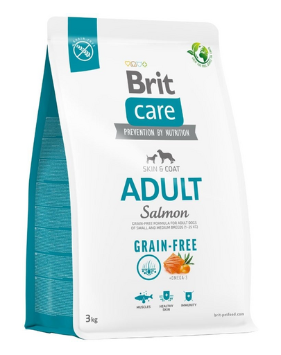 BRIT Care Grain-free Adult 3 kg Hrana uscata pentru caini, cu somon si cartofi