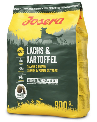 JOSERA Lachs & Kartoffel hrana fara cereale pentru caini adulti, cu somon si cartofi 900g