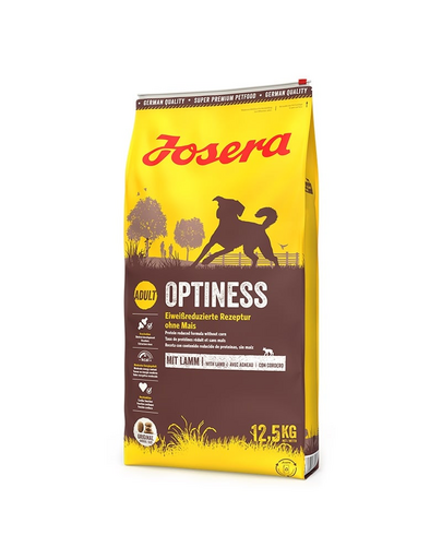 JOSERA Optiness 12,5kg pentru caini adulti rase medii si mari + 1 x Denties & Meat Lovers GRATIS