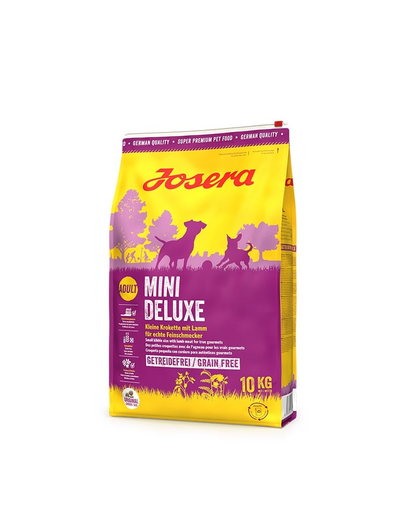 JOSERA Mini Deluxe 10 kg hrana caini rase miniaturale + 1 x Denties & Meat Lovers GRATIS