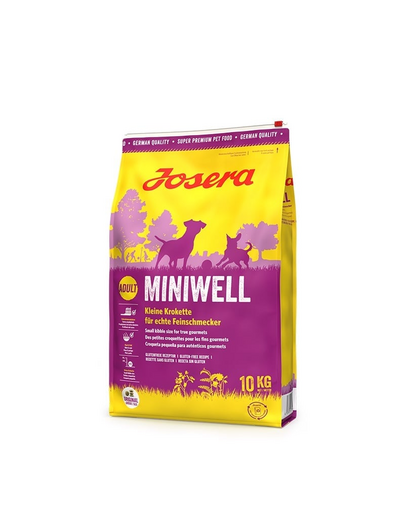 JOSERA Miniwell 10kg hrana caini talie mica + 1 x Denties & Meat Lovers GRATIS