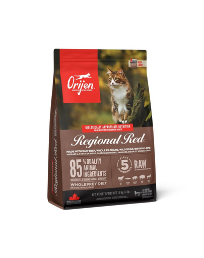 ORIJEN Regional Red Cat Hrana uscata pentru pisici adulte, fara cereale 1.8 kg