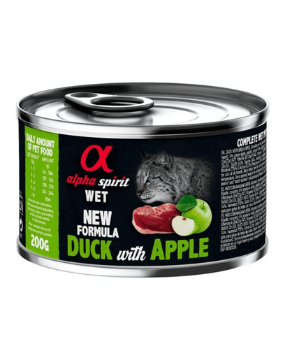 ALPHA SPIRIT Duck with apple hrana umeda pisica, rata si mar 200 g