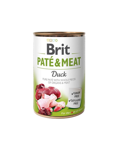 BRIT Pate&Meat duck 400 g Hrana umeda caine, pateu rata