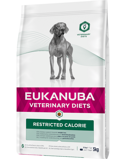 EUKANUBA Restricted Calories Adult All Breeds Chicken hrana uscata caini adulti supraponderali, dieta veterinara 12 kg