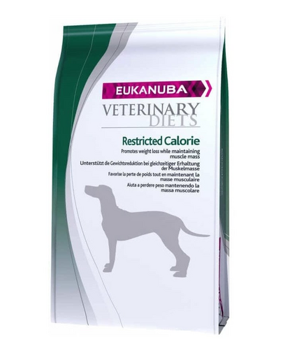 EUKANUBA Restricted Calories Adult All Breeds Chicken hrana uscata caini adulti supraponderali, dieta veterinara 12 kg