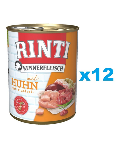 RINTI Kennerfleisch Chicken pui 12x400 g hrana caini