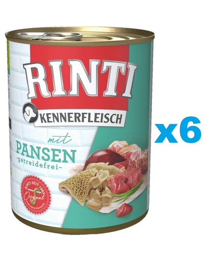 RINTI Kennerfleisch Rumen cu rumen 6x400 g hrana caini